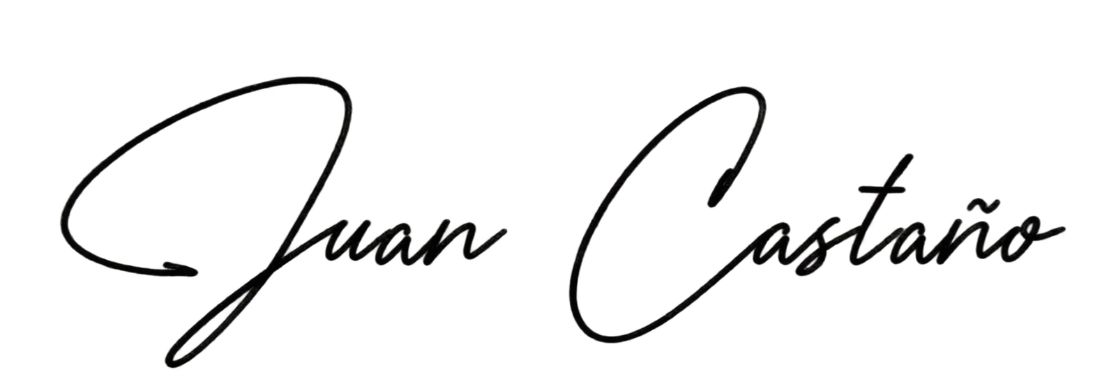 Firma de Juan Castaño